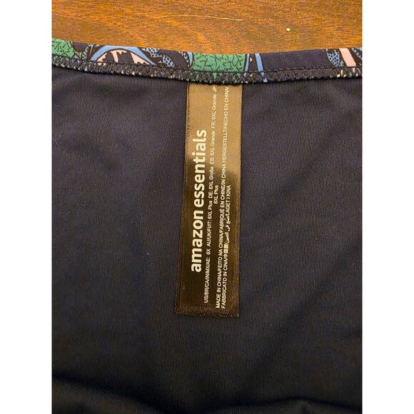 Amazon Essentials Bikini Bottom Blue Floral Size 6X Plus Size High Waist NWT - Picture 3 of 7